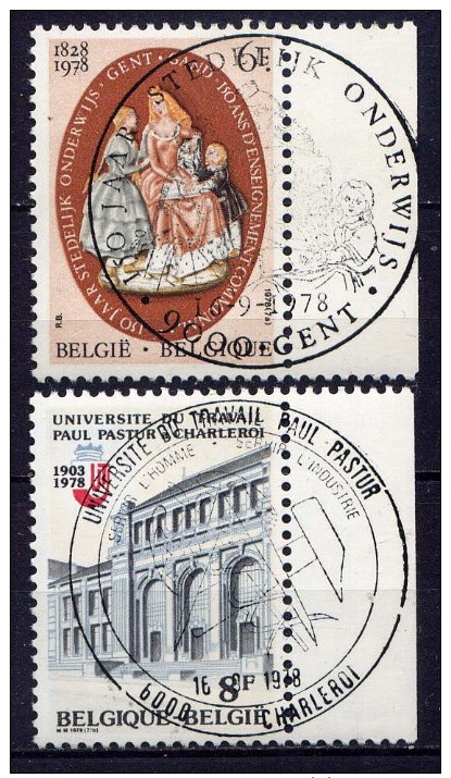 BELGIQUE - N° 1900/1901° - ENSEIGNEMENT - Used Stamps