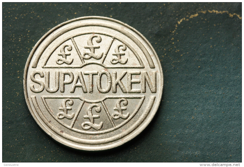 Jeton De 1 Livre Sterling "Supatoken - Lettre I" British Casino Token - One Pound - Casino