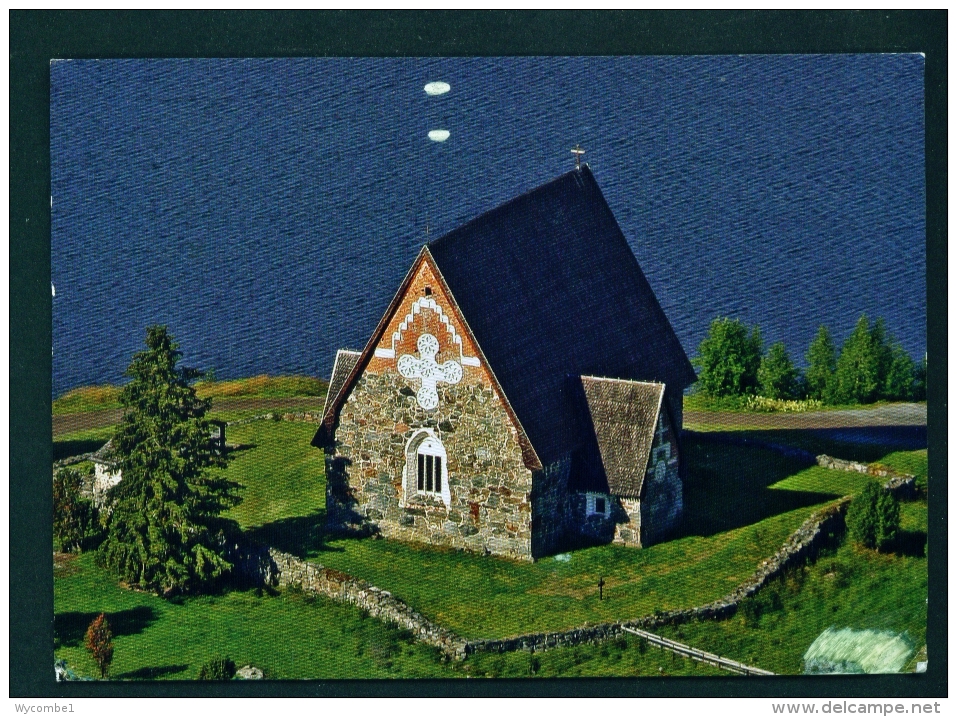 FINLAND  -  Satamala Church  Used Postcard As Scans - Finland