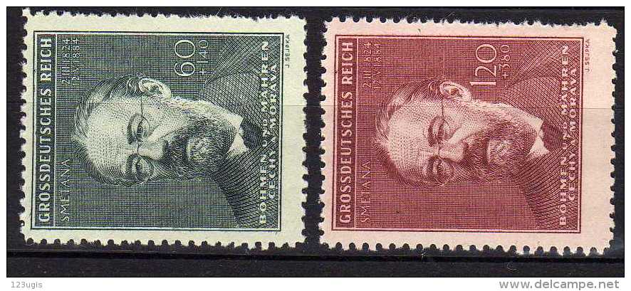 Böhmen Und Mähren 1944 Mi 138-139 ** [220215XI] - Unused Stamps