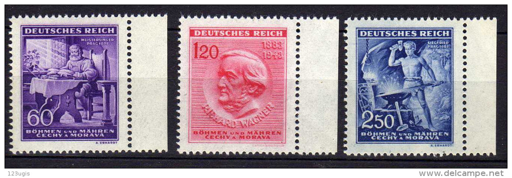 Böhmen Und Mähren 1943 Mi 128-130 ** [220215XI] - Unused Stamps