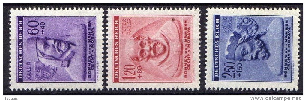 Böhmen Und Mähren 1943 Mi 114-116 ** [220215XI] - Unused Stamps
