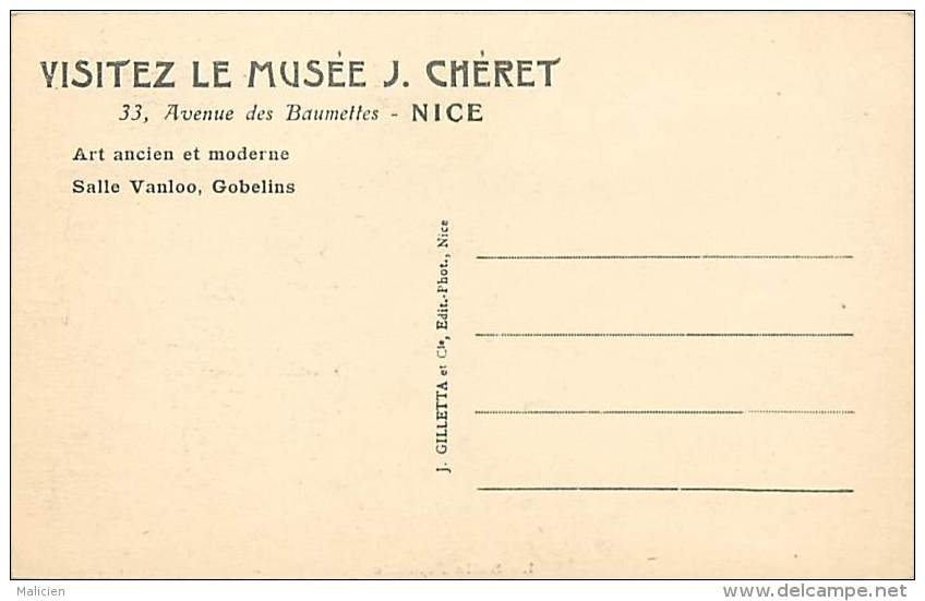 Ref E241 - Alpes Maritimes - Nice - Musee Cheret - 33 Avenue Des Baumettes -la Salle Fenaille - Musees - - Museums