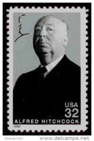 1998 USA Alfred Hitchcock Stamp #3226 Famous Movie Cinema Film - Other & Unclassified