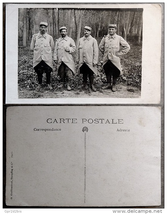 WW1 - Photographie / Carte-Postale - Groupe De 4 Soldats Du 86° Régiment - Guerra, Militari