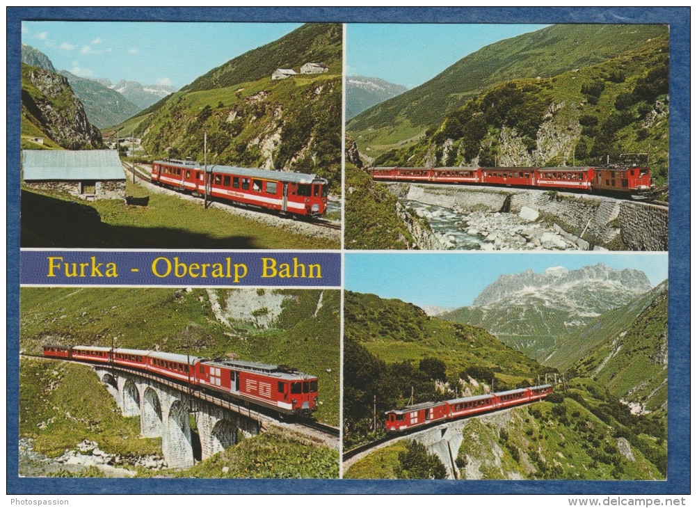 FO Furka-Oberalp-Bahn (heute MGB) - Railway - Trains - Trains