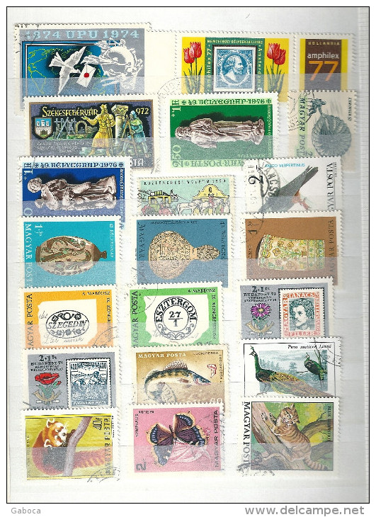 0608 Hungary 35 Different Stamps Used Lot#55 - Mezclas (max 999 Sellos)