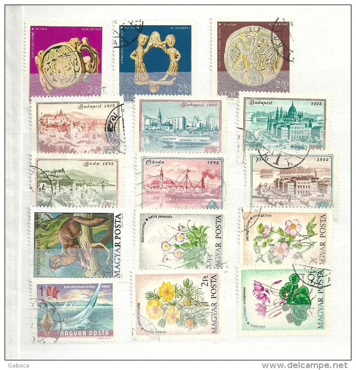 0608 Hungary 35 Different Stamps Used Lot#55 - Mezclas (max 999 Sellos)