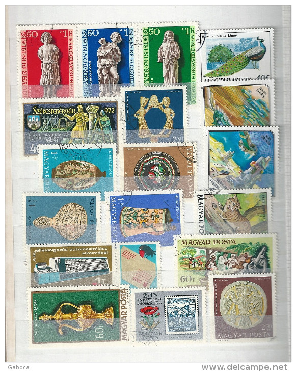 0609 Hungary 35 Different Stamps Used Lot#56 - Mezclas (max 999 Sellos)