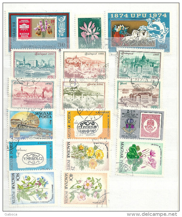 0609 Hungary 35 Different Stamps Used Lot#56 - Kilowaar (max. 999 Zegels)