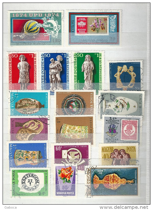 0611 Hungary 35 Different Stamps Used Lot#58 - Mezclas (max 999 Sellos)