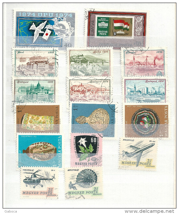 0612 Hungary 35 Different Stamps Used Lot#59 - Mezclas (max 999 Sellos)