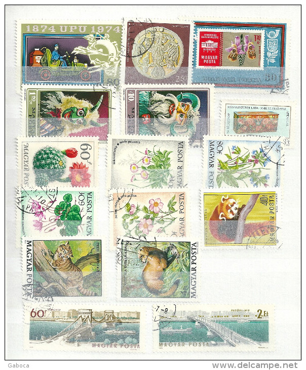 0613 Hungary 35 Different Stamps Used Lot#60 - Vrac (max 999 Timbres)