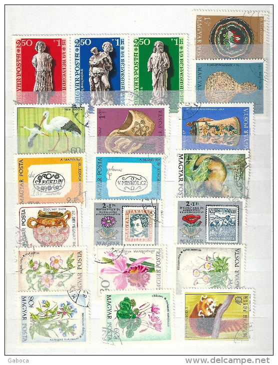 0616 Hungary 35 Different Stamps Used Lot#63 - Vrac (max 999 Timbres)