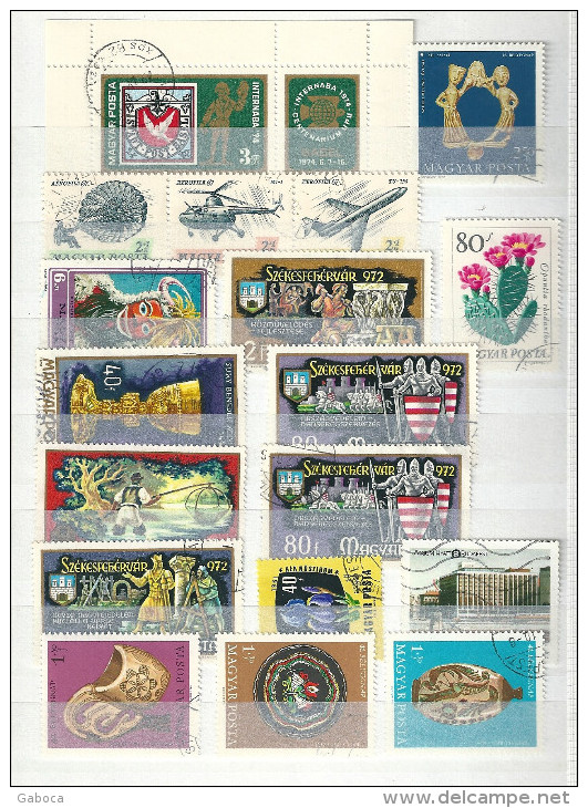 0617 Hungary 35 Different Stamps Used Lot#64 - Mezclas (max 999 Sellos)