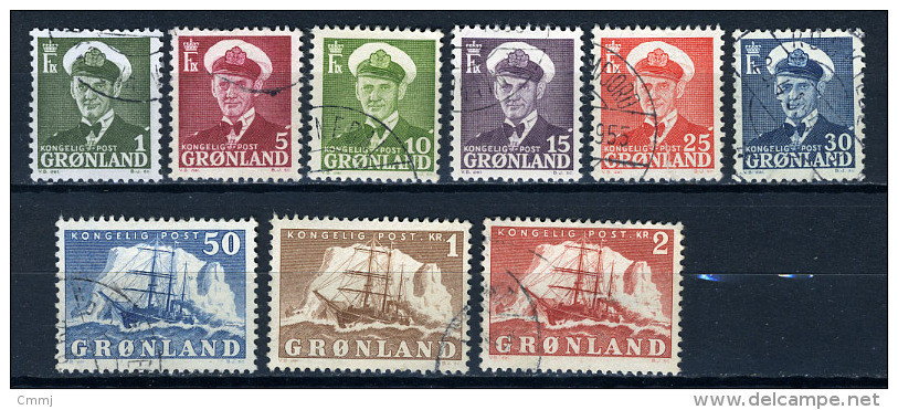 1950 - GROENLANDIA - GREENLAND - GRONLAND - Catg Mi. 28/36 - Used - (T22022015....) - Usados