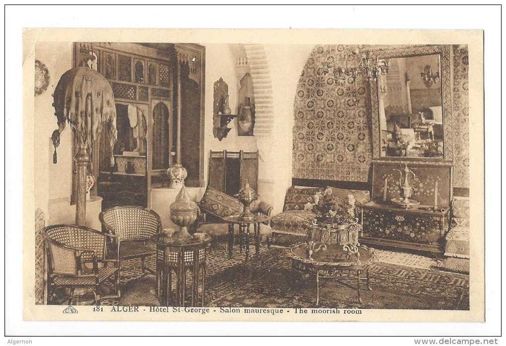 11913 - Alger Hôtel St George  Salon Mauresque The Moorish Room - Alger