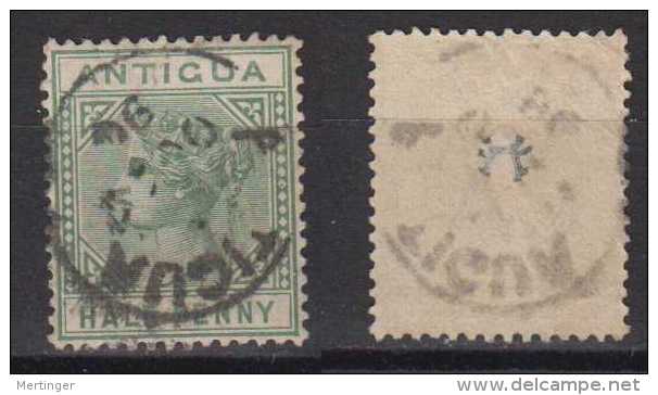 Antigua Mi# 8 Used ½ P 1882 - 1858-1960 Colonia Británica