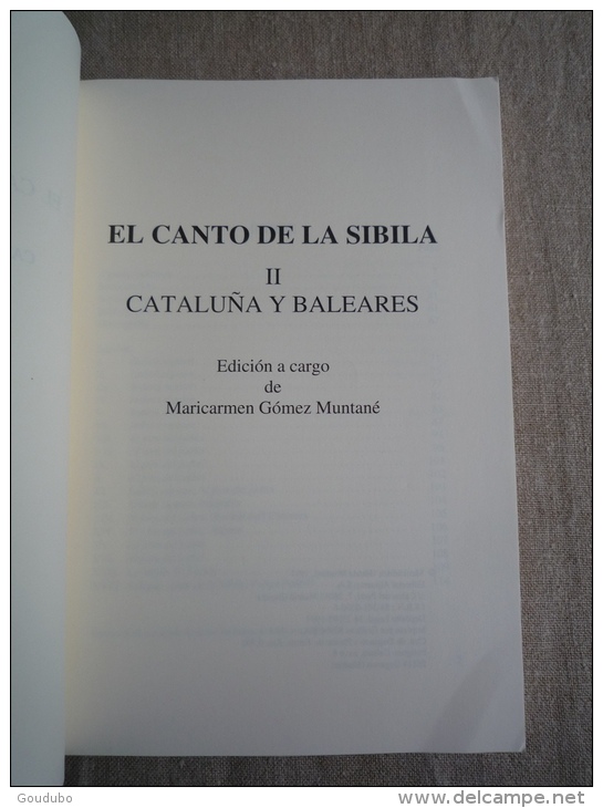 El Canto De La Sibila II Cataluña Y Baleares Edición Maricarmen Gómez Muntané. Voir Photos. - Cultura