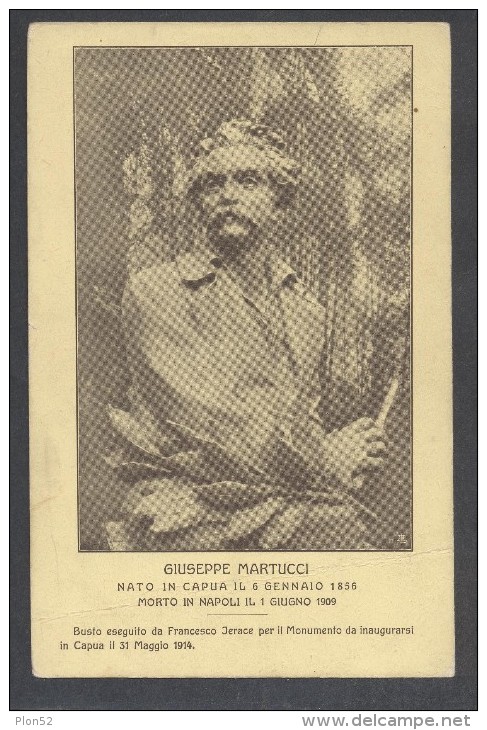 8800-CAPUA-COMMEMORATIVA MONUMENTO A G. MARTUCCI-1914-FP - Caserta