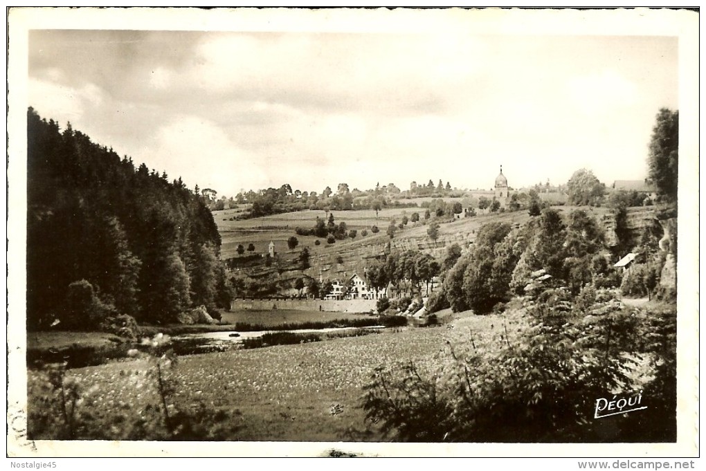 784.Pequy  Remonot - Vue Générale - Timbre N°979 Quimper,cachets Arrivée & Départ Et Flamme 1956 - Altri & Non Classificati