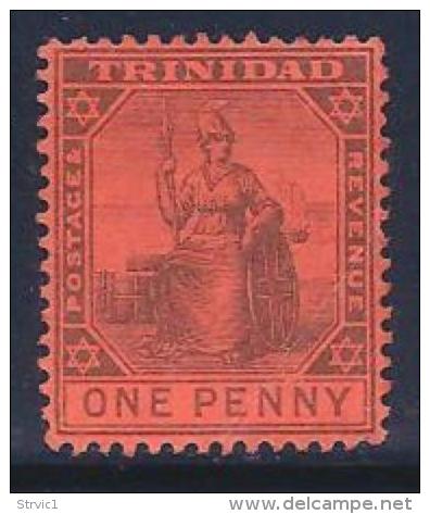 Trinidad, Scott # 93 Unused No Gum "Britania", 1904, Light Crease - Trinidad & Tobago (...-1961)