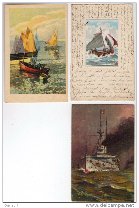 Lot 20 Cpa Bateaux Navires Variés Très Bon état Général - Altri & Non Classificati