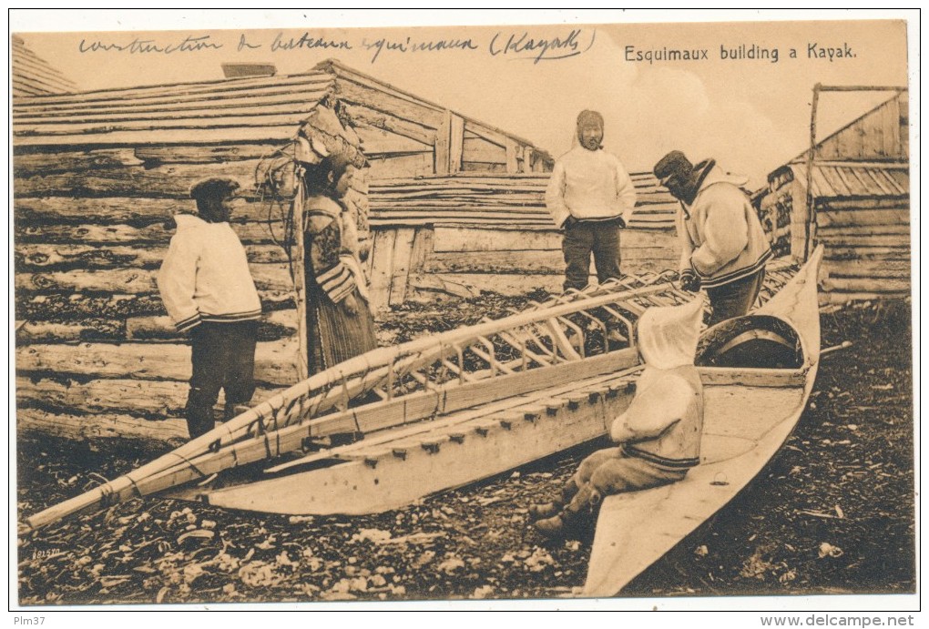 Esquimaux Building A Kayak - Autres & Non Classés