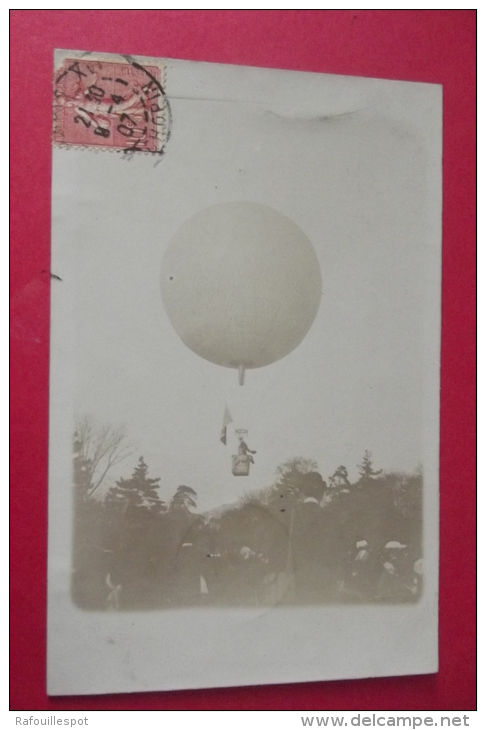 C Photo Rare Passy Montgolfiere - Balloons