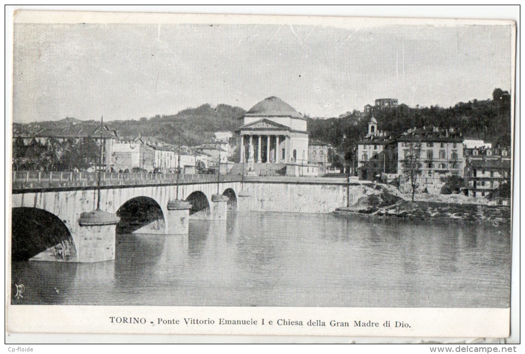 ITALIE . TORINO . PONTE VITTORIO EMANUELE I E CHIESA DELLA GRAN MADRE DI DIO - Réf. N°8286 - - Bridges