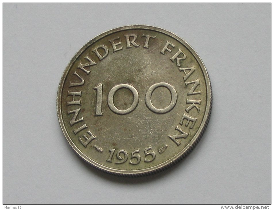 100 Einhundert Franken 1955 - SARRE  **** EN ACHAT IMMEDIAT ***** - Autres & Non Classés