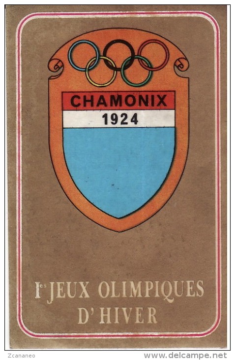 FIGURINA OLIMPIADE CHAMONIX 1924 - OLYMPIA PANINI N° 258 - - Uniformes Recordatorios & Misc