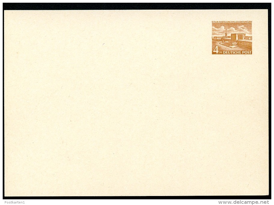 BERLIN PP1 A1/002 Privat-Postkarte Dünner Karton ** 1954  NGK 15,00 € - Privatpostkarten - Ungebraucht