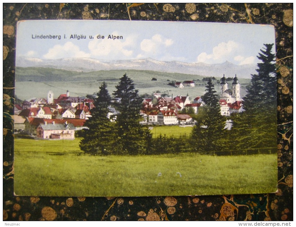 Lindenberg I. Allgaeu U.die Alpen-cca 1925  (3013) - Lindenberg I. Allg.
