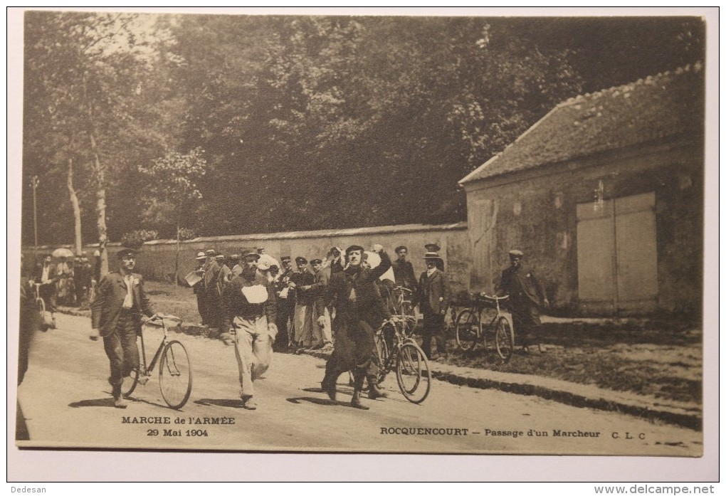 CPA Marche De L'armée 29 Mai 1904 Rocquencourt Passage D'un Marcheur - DB01 - Rocquencourt