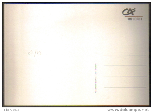 Carte Postale "Cart'Com" (1998) - Le Crédit Agricole Du Midi (banque) - Football - Violon - Banques
