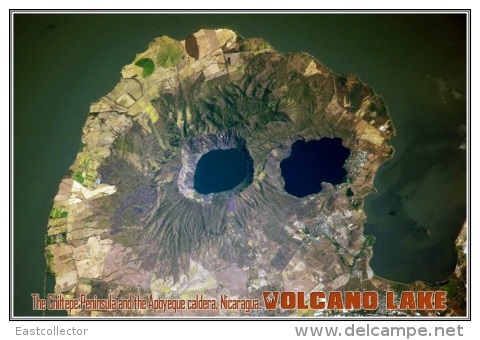 The Chiltepe Peninsula And The Apoyeque Caldera, Nicaragua. Volcano Lake Postage Card 3268-16 - Andere & Zonder Classificatie