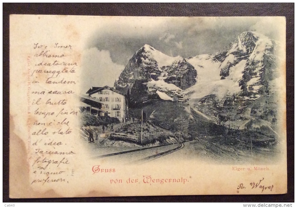 SUISSE SCHWEIZ SVIZZERA - GRUSS PON DERWENGERNALP - 1899 - Enge