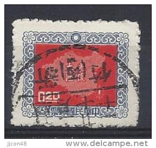 Taiwan (China) 1957  Map Of China  20c  (o) - Used Stamps