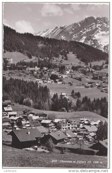 Suisse,VAUD,VILLARS CHESIERES,VILLARDS SUR OLLON ,station Sport D´hiver,alpes Vaudoises,palace Hotel,aigle,chablais - Ollon