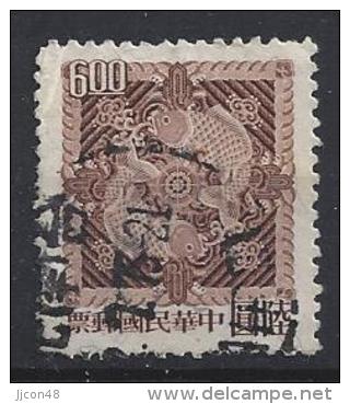 Taiwan (China) 1965  Double Carp  $6  (o) - Used Stamps