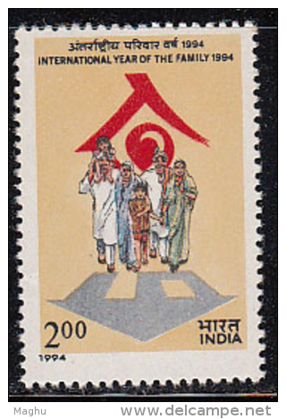 India MNH 1994, International Year Of Family, IYF. Culture - Unused Stamps