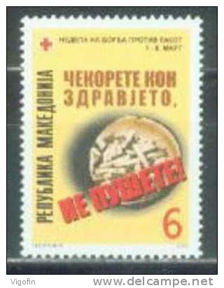 MK 2005-ZZ132 RED CROSS - AGAINST CANCERN, MACEDONIA, 1v, MNH - Noord-Macedonië