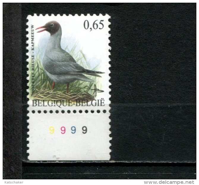 301758469 BELGIE POSTFRIS MINT NEVER HINGED POSTFRISCH EINWANDFREI OCB 3268 Plaatnummer 9999 - 1985-.. Birds (Buzin)