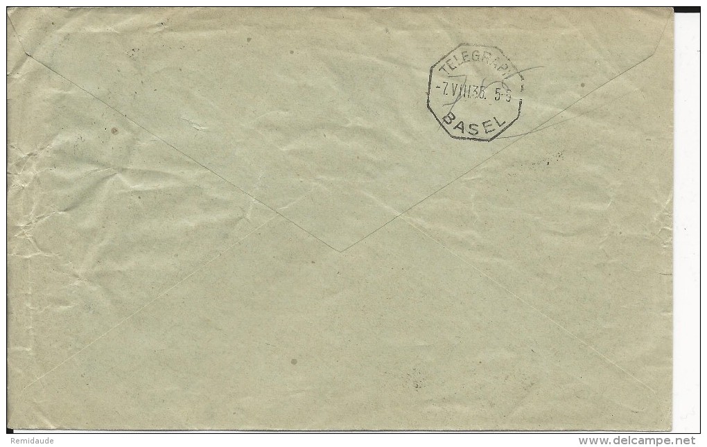 HONGRIE - 1935 - ENVELOPPE EXPRES De BUDAPEST Pour BASEL (SUISSE) - Cartas & Documentos