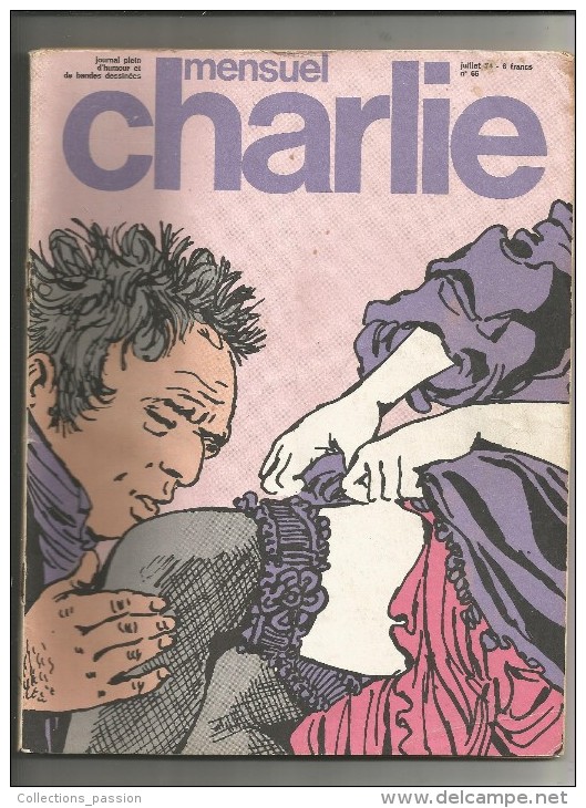 CHARLIE Mensuel , 1974 , N° 66 , 2 Scans , Frais Fr : 2.50€ - Humor