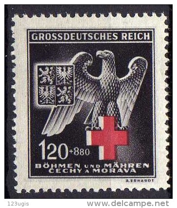 Böhmen Und Mähren 1943 Mi 132 **, Rotes Kreuz [230215VI] - Unused Stamps