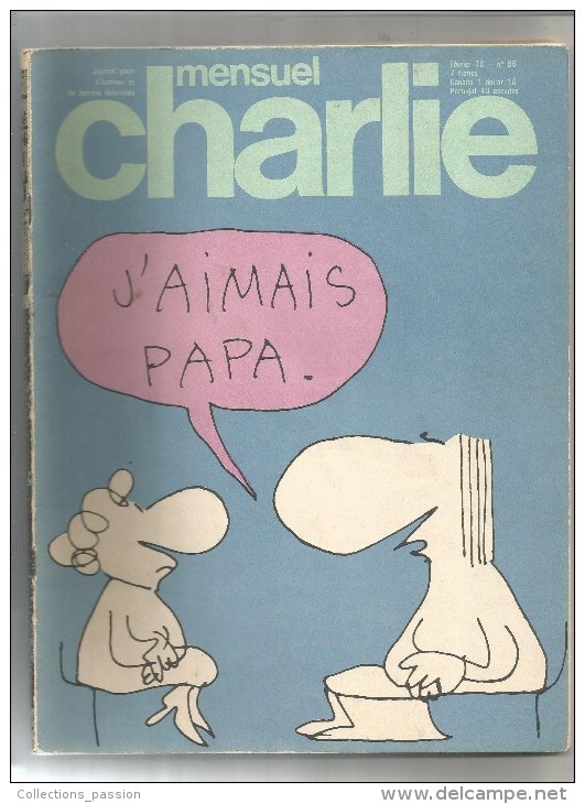 CHARLIE Mensuel , 1976 , N° 85 , 2 Scans , Frais Fr : 2.50€ - Humour