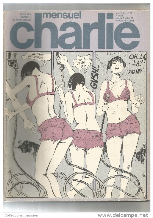 CHARLIE Mensuel , 1976 , N° 86 , 2 Scans , Frais Fr : 2.50€ - Humor