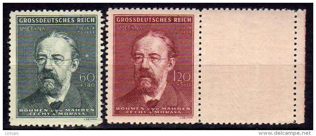 Böhmen Und Mähren 1944 Mi 138-139 ** [230215VI] - Unused Stamps